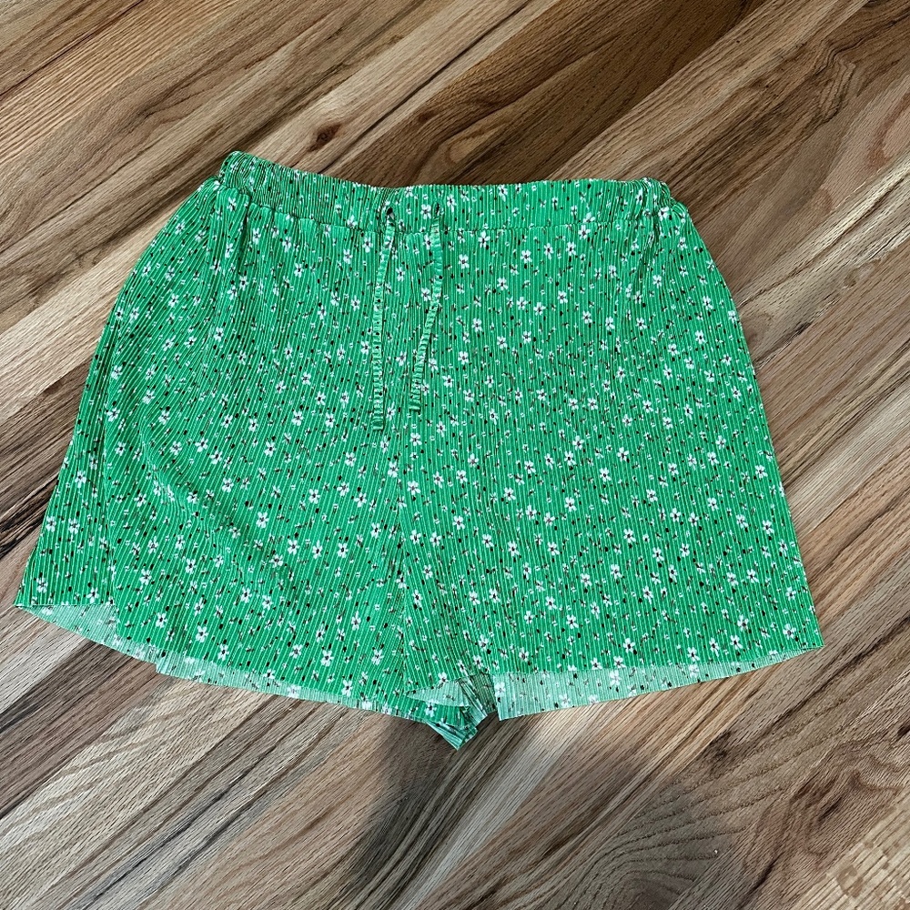 Floral Fabric Shorts